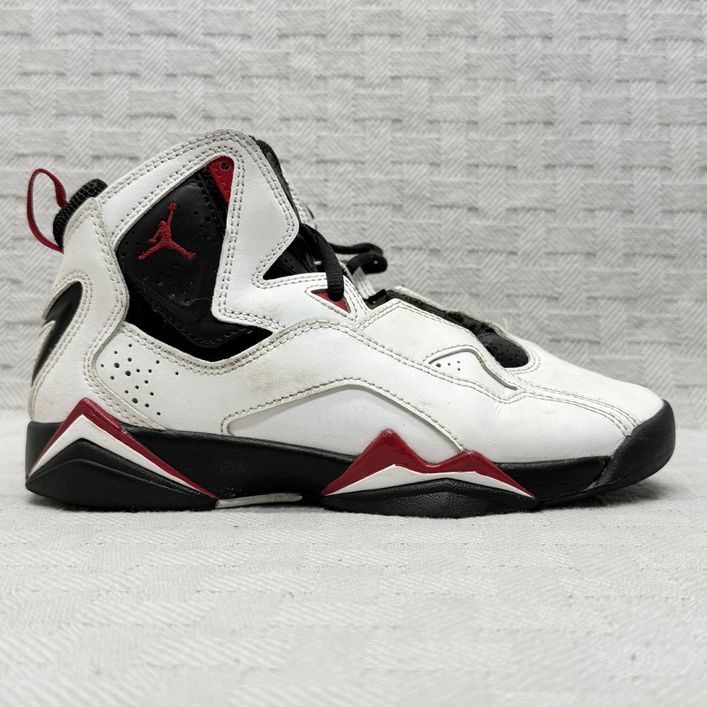 Nike Air Jordan True Flight GS‎ Shoe Boys Size 4 White Black Red 343795-160